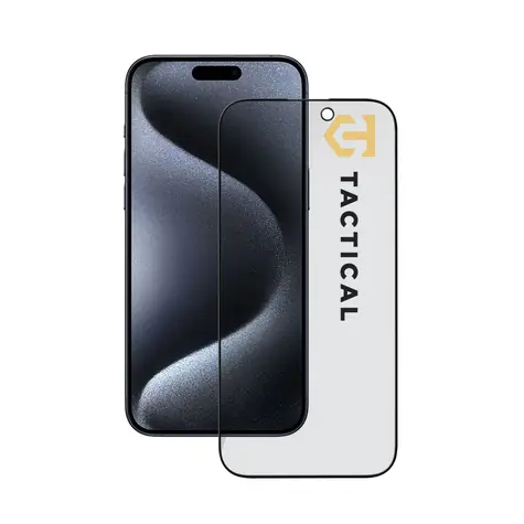 Szkło Tactical Privacy Stealth 5D do Apple iPhone 15 Pro, czarne