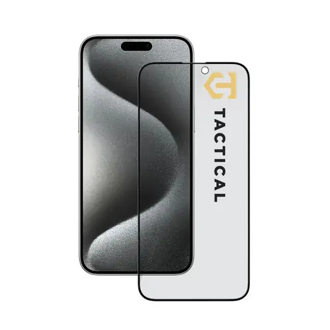 Szkło Tactical 5D Privacy Stealth do Apple iPhone 15 Pro Max, czarne