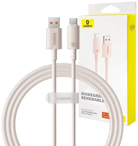 Kabel do szybkiego ładowania Baseus P10360203421-00 1m różowy / USB-C (M) - USB-A (M) / 100W