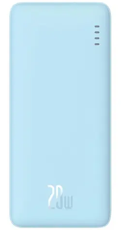 Baseus P10022801313-00 Airpow 10000mAh 20W niebieski / Power bank / 1x USB-A + 1x USB-C + 1x microUSB