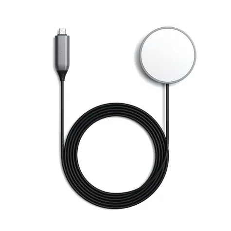 Kabel magnetyczny do ładowania bezprzewodowego Satechi USB-C szary / 7,5 W / 1,5 m 