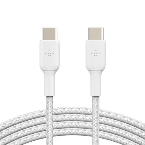 Belkin BOOST CHARGE pleciony kabel USB-C do USB-C biały / 1m