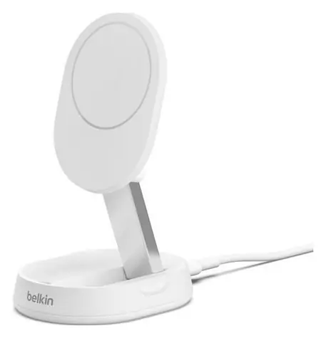 Belkin BOOST CHARGE PRO Qi2 Magnetyczna podstawka ładująca biała / 15 W / konwertowalna / bez adaptera