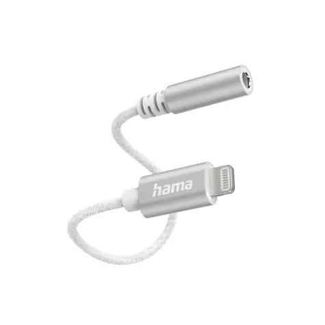 Adapter audio HAMA MFi Lightning do gniazda 3,5 mm do Apple / aktywnego / aluminiowego