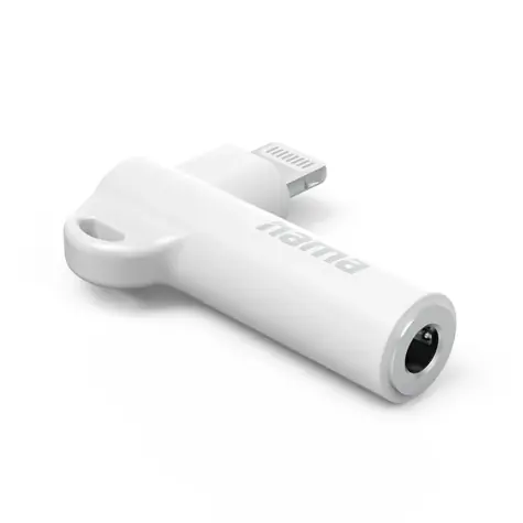 Adapter audio HAMA MFi Lightning do gniazda 3,5 mm dla Apple biały / aktywny / kompaktowy