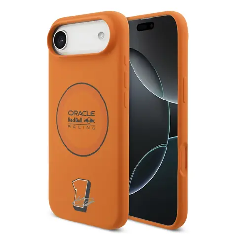 Silikonowa osłona tylna MagSafe Red Bull Blue Ring do iPhone'a Air w kolorze pomarańczowym