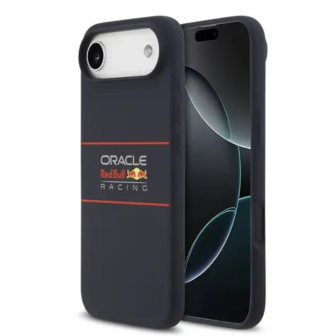 Silikonowa tylna osłona MagSafe z poziomym Logo Red Bull do iPhone'a Air Navy