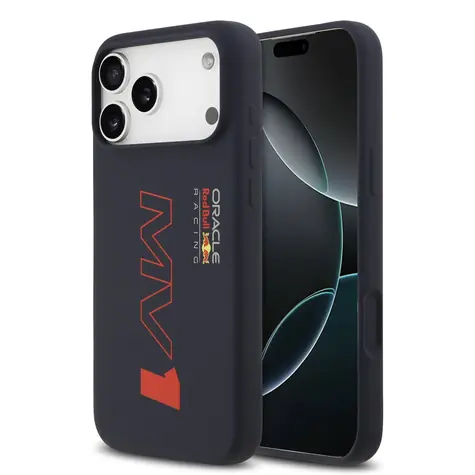 Silikonowa tylna obudowa Red Bull MV1 MagSafe do iPhone'a 17 Pro Max w kolorze granatowym