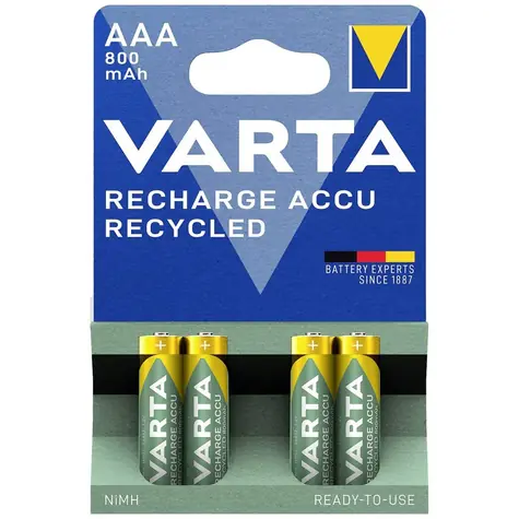 Akumulator Varta RECHARGE AAA 4 szt. / 1,2 V / 800 mAh / NiMH / w blistrze
