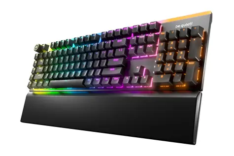 Be quiet! LIGHT MOUNT SILENT TACTILE / klawiatura mechaniczna / USB / RGB / czarny