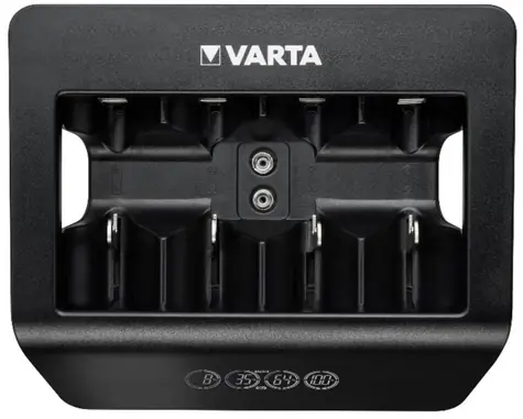 Ładowarka Universal Varta LCD Charger+ / Ładowarka akumulatorów - 4X AA/AAA/C/D + 1x 9V / 100-240V / 1x USB-C