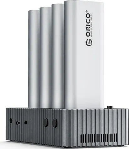 Stacja dokująca Orico IT48N-C szara / do 4 dysków z funkcją klonowania M.2 NVME / USB-C