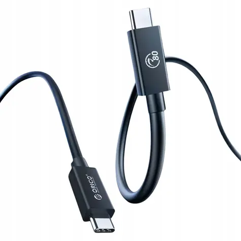 Orico TBZ5-20-BK Kabel Thunderbolt5 USB-C do USB-C czarny 2m