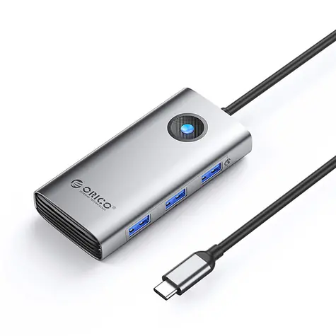 Orico PW11-6P USB HUB szary / 3x USB-A + 1x USB-C + 1x HDMI