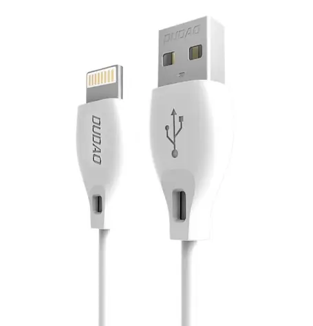 Kabel danych Dudao L4L / USB / Lightning 2,4 A / 1 m / biały
