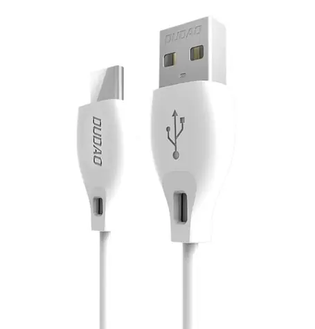 Kabel danych Dudao L4T / USB-C 2.1 A / 1 m / biały