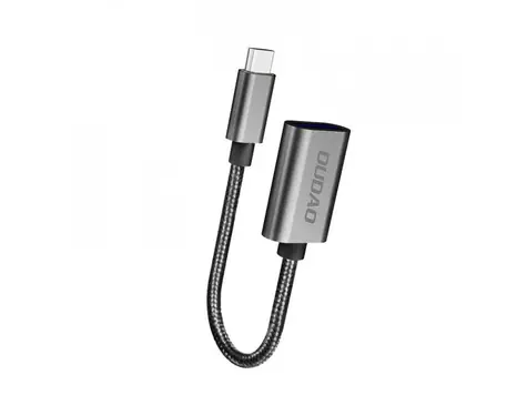Adapter Dudao L15T / USB-C / USB 2.0 / OTG / szary