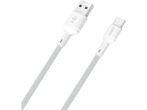 Kabel danych Dudao L9T / USB-A / USB-C / 5A / 1 m / biały
