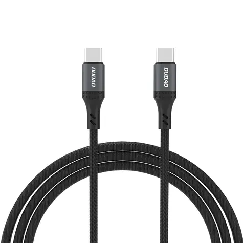 Kabel danych Dudao L3CC / USB-C / USB-C / 60 W / 1,2 m / czarny