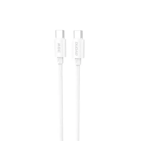 Kabel danych Dudao L4C / USB-C / USB-C / 30W / 2 m / biały