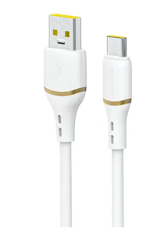 Kabel danych Dudao L25T / USB-A / USB-C / 5A / 1 m / biały