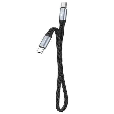 Kabel danych Dudao L10C / USB-C / USB-C / 100W 5A / 0,23 m / czarny