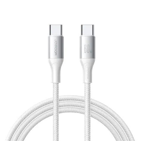 Joyroom S-A28 Flash Series Kabel ładujący USB-C (M) - USB-C (M) 60 W 1 m biały