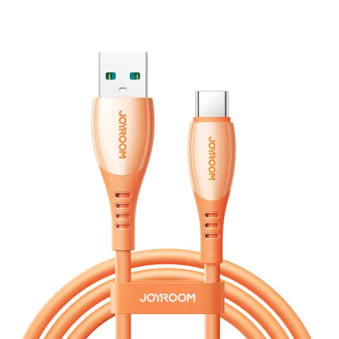 Joyroom S-A59 Kabel ładujący Vibrant Series USB-A (M) - USB-C (M) 3A 1,2 m pomarańczowy