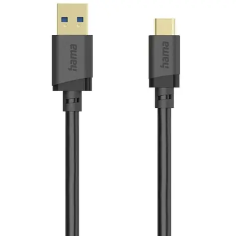 HAMA 202006 Kabel USB-A (M) - USB-C (M) 1,5 m czarny
