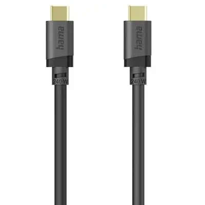 HAMA 202008 Kabel USB-A (M) - USB-C (M) 0,75 m 240 W czarny