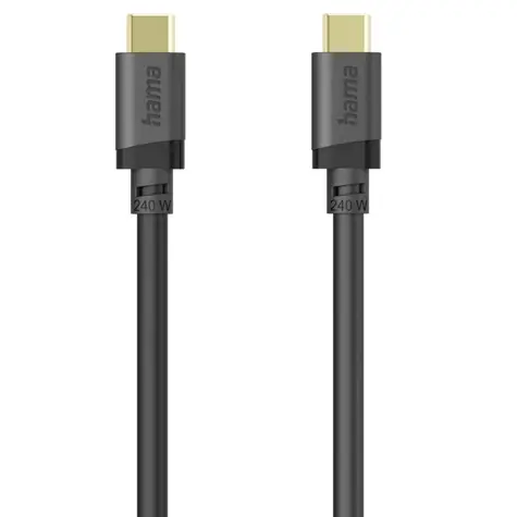 HAMA 202009 Kabel USB-A (M) - USB-C (M) 1,5 m 240 W czarny