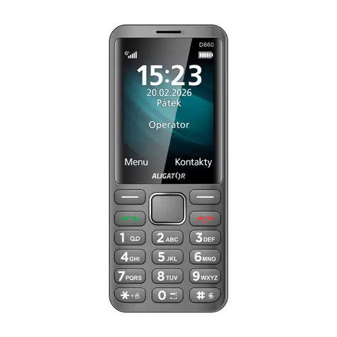 Aligator D860 Dual SIM / tytanowy