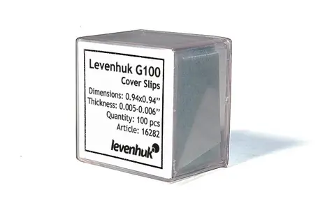 Zestaw podstaw szklanych Levenhuk G100 100 szt