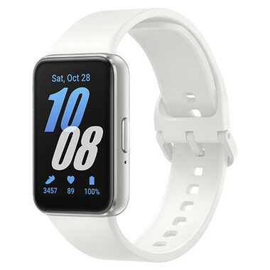 Samsung Galaxy Fit3 srebrny / Bransoletka fitness / 1.6" AMOLED / 256x402 / 5ATM / BT 
