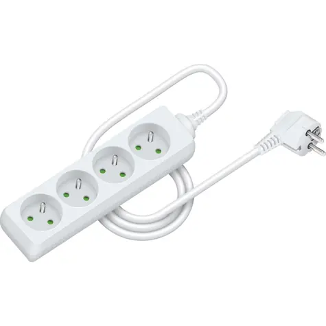 Retlux RPC 06 Przedłużacz 4 gniazdowy 3×1,0 mm 1,5 m biały