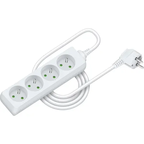 Retlux RPC 07 Przedłużacz 4 gniazdowy 3×1,0 mm 2m biały