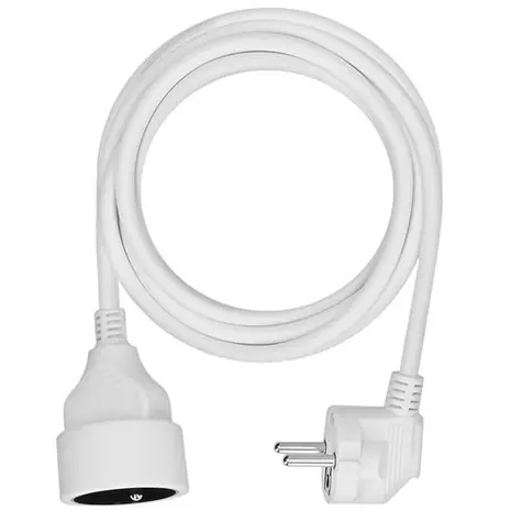 Przedłużacz Solight - 1 gniazdo 3M biały / 3 x 1,5mm2