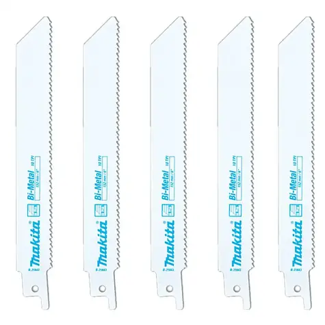 Makita B-31859 - Brzeszczot BiM do drewna i plastiku 225mm 5szt.