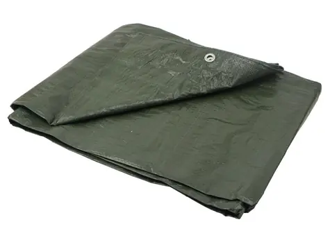 Plandeka GEKO PP/PE wodoodporna gruba zielona - 6x12m