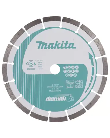 Makita D-80117 Tarcza tnąca segmentowa diamentowa DIAMAK 230x22,23mm 