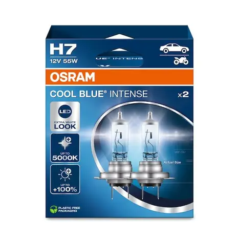 Żarówka halogenowa OSRAM Cool Blue Intense Next Gen H7 / 12V / 1500lm / Bez odbłyśnika
