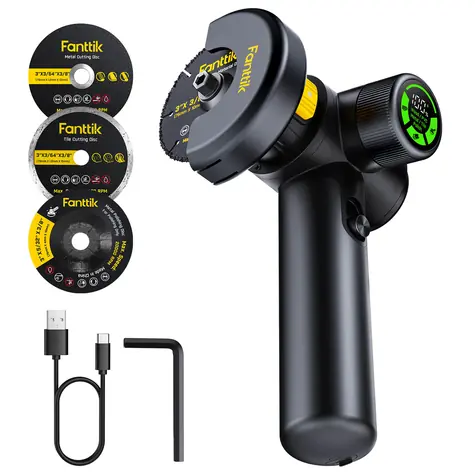 Fanttik M10 Ace / Szlifierka kątowa bezprzewodowa / 18,5 Wh / 20 mm / 10000 obr./min / USB-C
