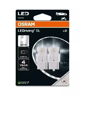 OSRAM LED W21W / 12V / 145lm / 6000K / 2500h / 2ks