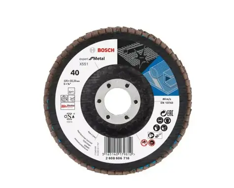 BOSCH 2608601276 PRO X551 / Ściernica listkowa P40 / 125x22,23 mm