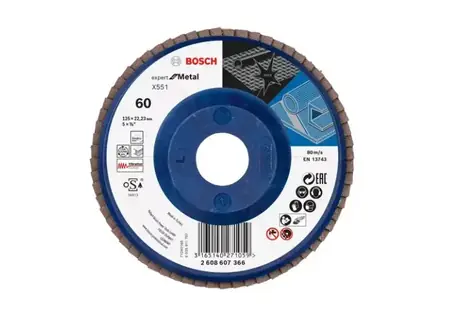 BOSCH 2608607366 PRO X551 / Ściernica listkowa P60 / 125x22,23 mm