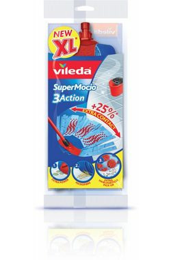 Vileda Mop SuperMocio 3 Action - zapasowy pokrowiec do mopa SuperMocio 3 Action / mikrofibra