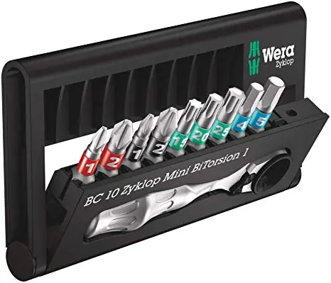 Wera Bit-Check 10 Zyklop Mini BiTorsion 1 / Grzechotka z bitami