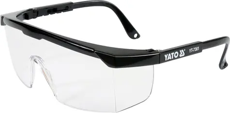 YATO Okulary ochronne przezroczyste typ 9844 / klasa optyczna 1 / typ filtra 2C / poliwęglan / norma europejska EN 166