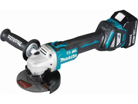 Makita DGA513RTJ / Akumulatorowa szlifierka kątowa / 18V / 2x5,0Ah / Średnica 125 mm / 8500 obr./min