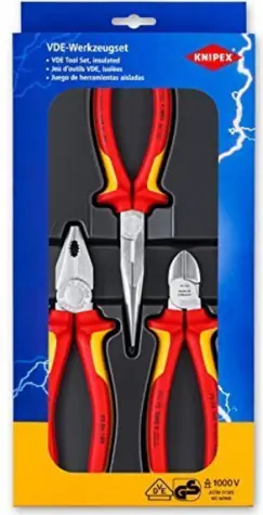 Zestaw elektryczny Knipex 002012 - Zestaw szczypiec izolowanych / 1000V VDE